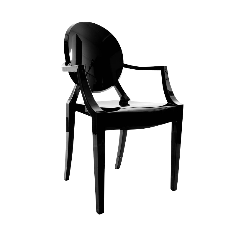 Kartell - Louis Ghost Armlehnstuhl - schwarz/BxHxT 54x93x55cm von Kartell