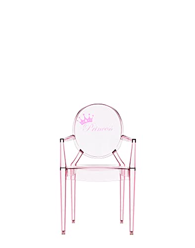 Kartell Loulou Ghost Kinderstuhl, Polykarbonat, rosa, 37 x 40 x 63 cm von Kartell