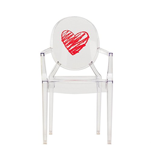 Kartell Loulou Ghost Kinderstuhl, Polykarbonat, transparent, 37 x 40 x 63 cm von Kartell