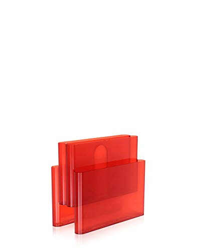 Kartell Magazine Rack, Orangerot von Kartell