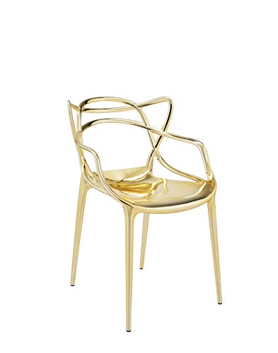 Kartell Masters, Stuhl, Gold, 2er-Satz von Kartell