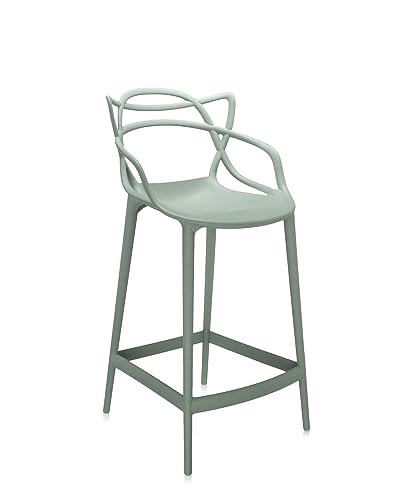 Kartell Masters Stool Hocker, Grün Sauge, H.65 Kartell Masters Stool Hocker, Grün Sauge, H.65 von Kartell