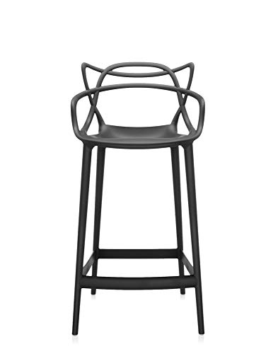 Kartell Masters Stool Hocker, Schwarz, H.65 von Kartell