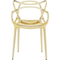 Kartell - Masters Stuhl, metallic gold von Kartell