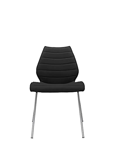 Kartell Maui Soft Sessel, Stahl, Nylon, schwarz, 56 x 85 x 55 cm von Kartell