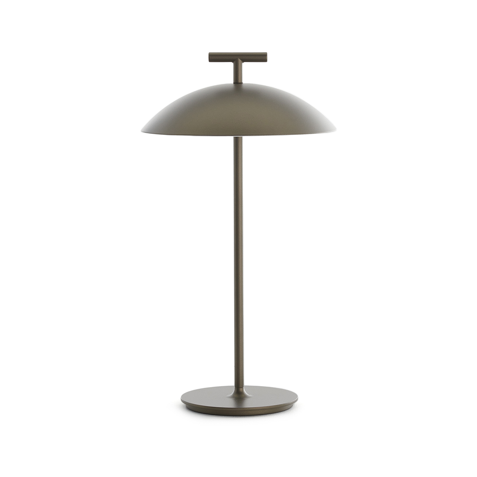 Kartell - Mini Geen-A LED Outdoor Tischleuchte mit Akku - bronze/HxØ 36.2x20cm/mit verbautem LED Leuchtmittel/1.2W/200lm/2700K/dimmbar von Kartell