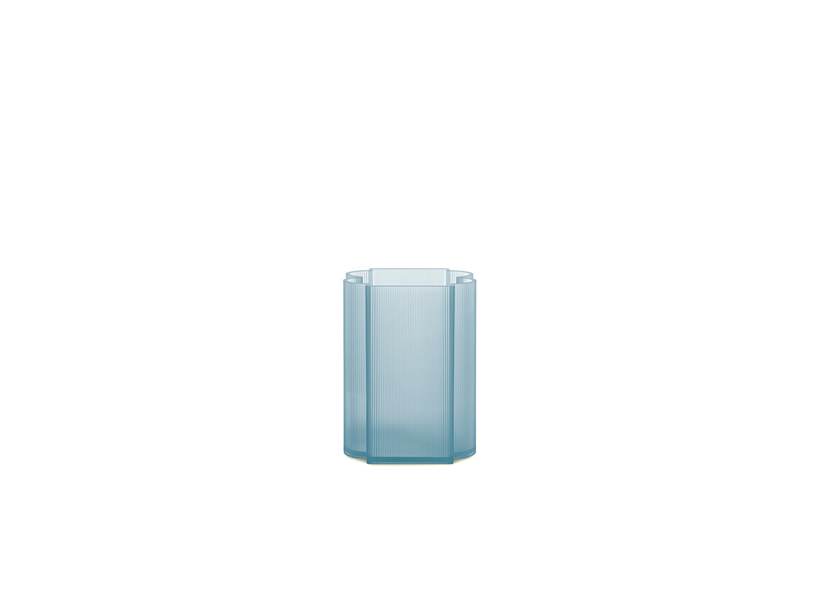 Kartell - Okra Vase Low Blue Kartell von Kartell