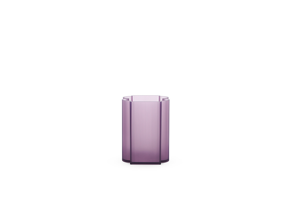 Kartell - Okra Vase Low Violet Kartell von Kartell