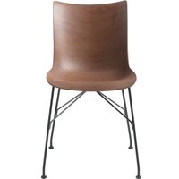 Kartell - P/Wood Stuhl, schwarz / Buche dunkel von Kartell