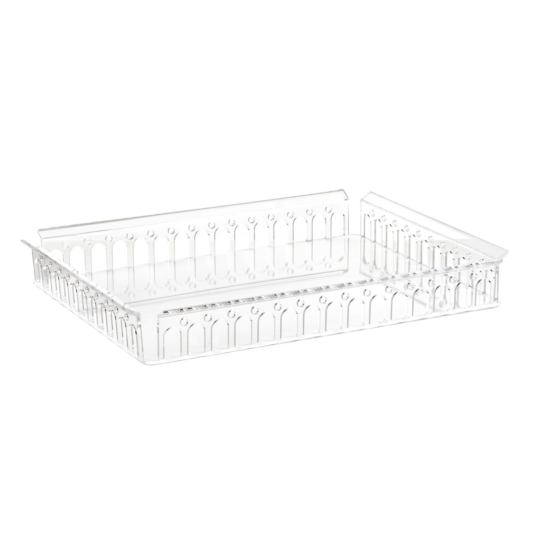 Kartell - Piazza Tablett - transparent/LxBxH 48x37x6cm von Kartell