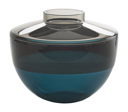 Kartell Shibuya Vase, Plastik, grau/Rauch/blau, 27 x 22 cm von Kartell