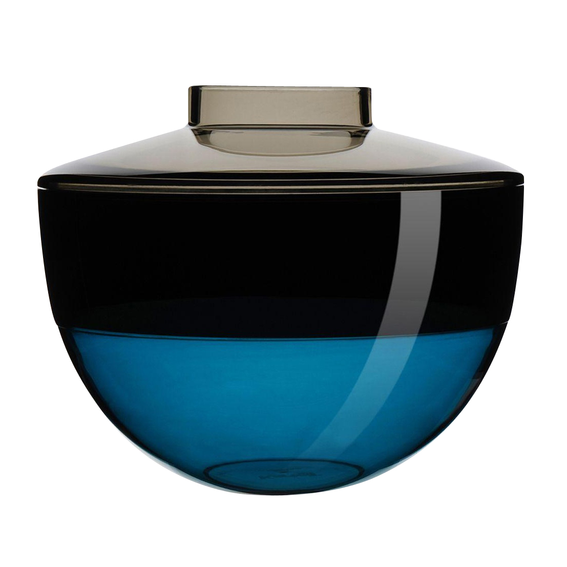 Kartell - Shibuya Vase - grau/rauchgrau/blau von Kartell