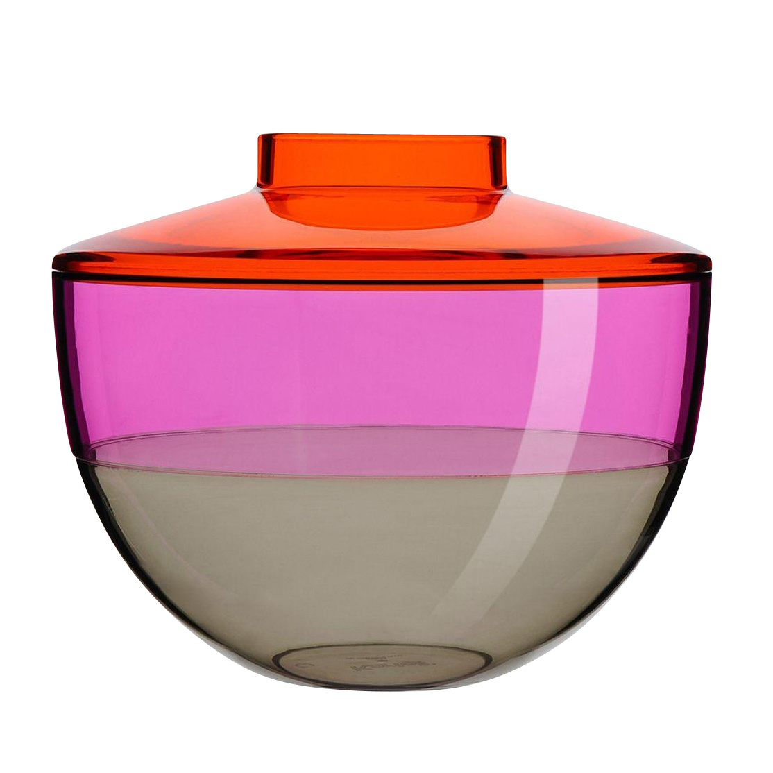 Kartell - Shibuya Vase - orange/violett/rauchgrau von Kartell