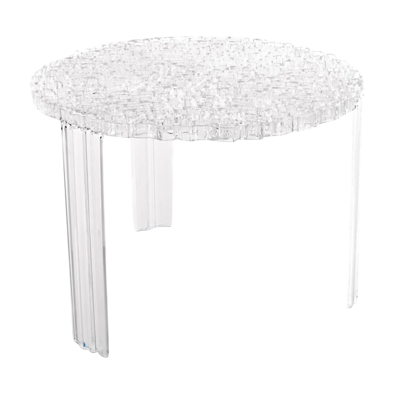 Kartell - T-Table 36 Beistelltisch - transparent/HxØ 36x50cm von Kartell