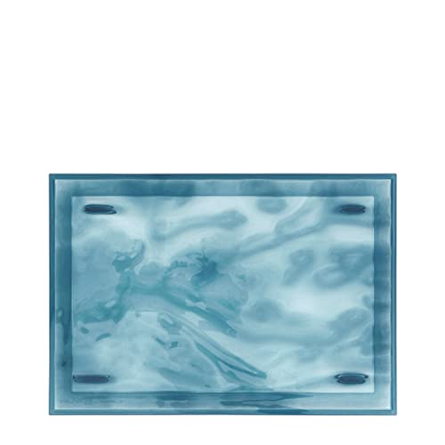 Kartell Tablett, hellblau, transparent, 46 x 32 x 2,5 cm von Kartell