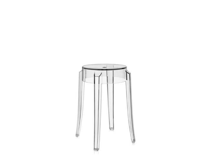 Kartell Taburett Charles Ghost transparent, Designer Philippe Starck, 46 cm von Kartell