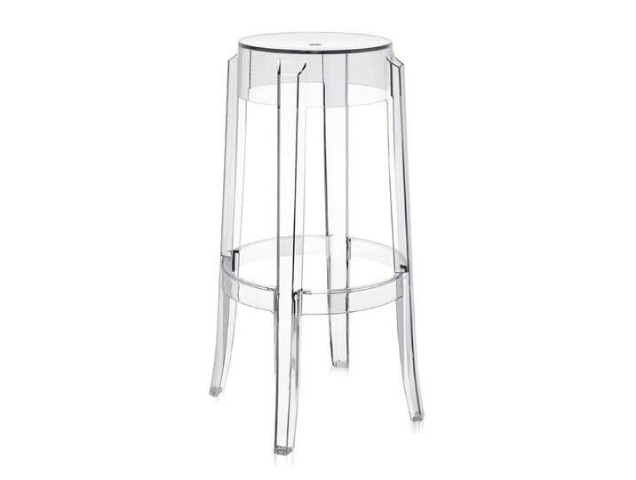 Kartell Taburett Charles Ghost transparent, Designer Philippe Starck, 75 cm von Kartell