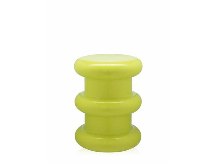 Kartell Taburett Pilastro grün, Designer Ettore Sottsass, 46 cm von Kartell