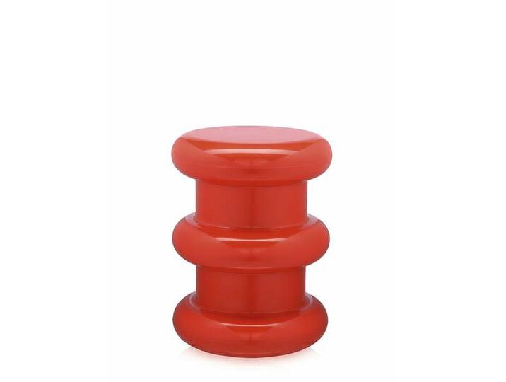 Kartell Taburett Pilastro rot, Designer Ettore Sottsass, 46 cm von Kartell