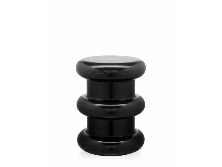 Kartell Taburett Pilastro schwarz, Designer Ettore Sottsass, 46 cm von Kartell