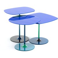 Kartell - Thierry Beistelltisch Trio, blau (3er-Set) von Kartell