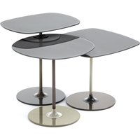 Kartell - Thierry Beistelltisch Trio, grau (3er-Set) von Kartell