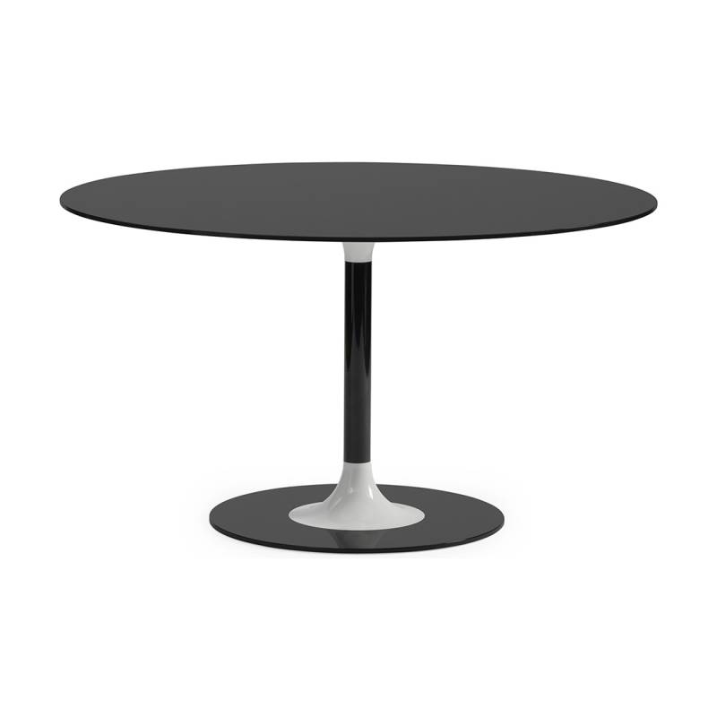 Kartell - Thierry Esstisch XXL rund - schwarz/lackiert/HxØ 72x130cm/Gestell Stahl lackiert von Kartell