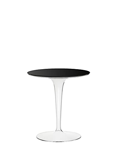 Kartell Tip Top Beistelltisch, Glasplatte, Schwarz Deckende farben von Kartell