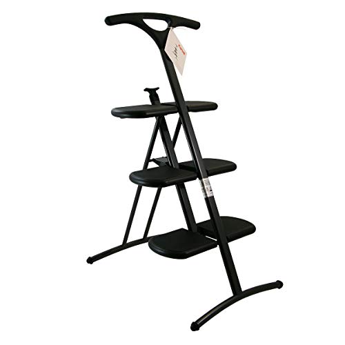 Kartell Tiramisu' Klappleiter, Plastik, schwarz, 43 x 92 cm von Kartell