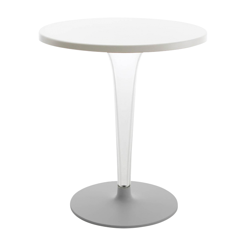 Kartell - Top Top Bistrotisch Laminat - weiß/rund/Ø70cm von Kartell