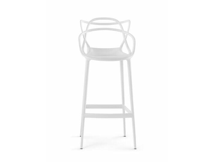 Kartell Tresenhocker Masters Stool weiß, Designer Philippe Starck & Eugeni Quitllet, 109x57x47 cm von Kartell