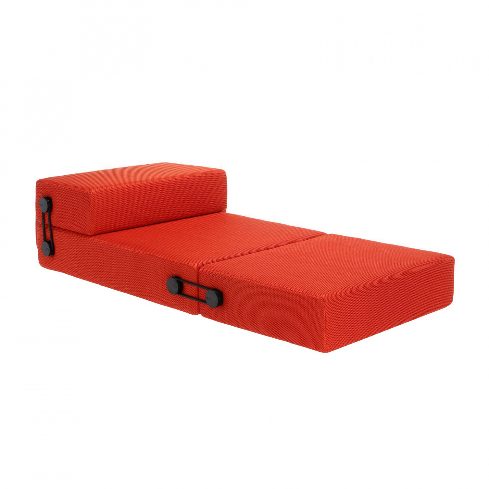 Kartell - Trix Klappsofa - orange/Kunststoff/LxBxH 100x75x36cm von Kartell