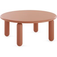 Kartell - Undique Mas Beistelltisch, Ø 85 cm, H 30 cm, puder von Kartell