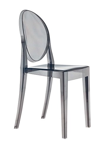 Kartell Victoria Ghost, Stuhl, Fumè, 2er-Satz von Kartell