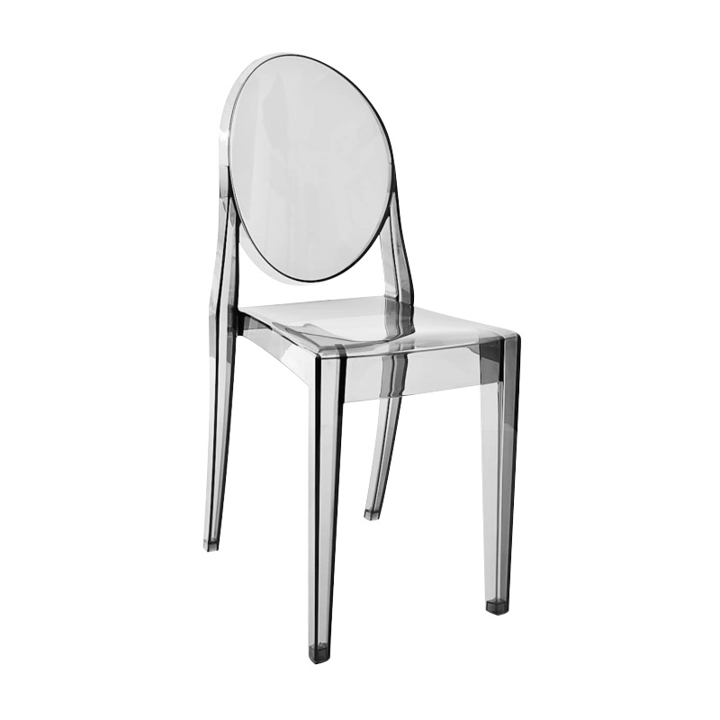 Kartell - Victoria Ghost Stuhl - rauch/transparent/BxHxT 39x91x50cm von Kartell