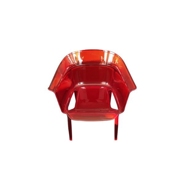 Rote Papyrus Design-Stuhl von Ronan & Erwan Bouroullec, Kartell Rote Papyrus Design-Stuhl von Ronan & Erwan Bouroullec, Kartell von Kartell