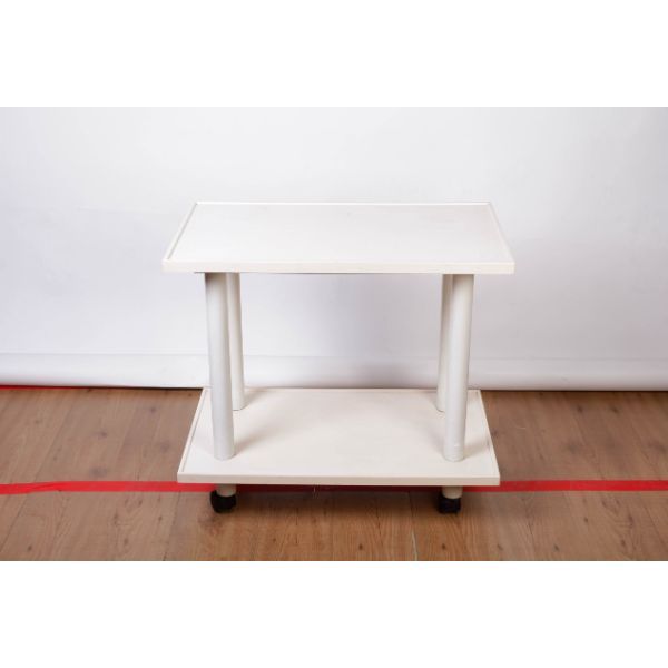 Weißer Vintage-Design Servierwagen, Kartell von Kartell