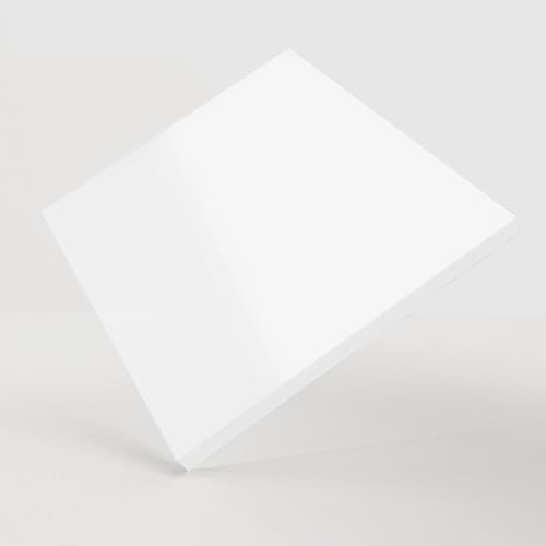 3-5mm Acrylglas Platte Weiß Zuschnitt nach Maß, PMMA GS mit laserpolierter Kante - Größe Wählbar (3 mm, 300 x 400 mm) von Kartenmachen.de