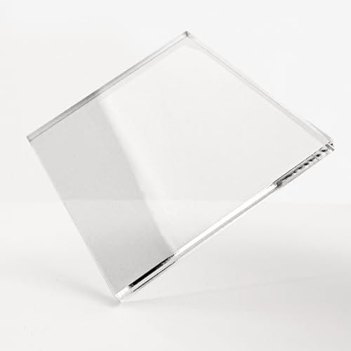 Acrylglas 2-20 mm PMMA Transparent Glasklar Laserschnitt laser polierte Kante Größe Wählbar (15 mm, 100 x 100 mm) von Kartenmachen.de