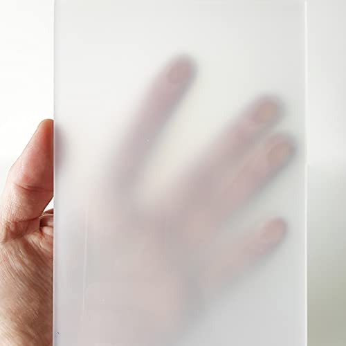 Acrylglas GS PMMA Weiß Satiniert Milchglas Opal Frost-Look Zuschnitt Scheibe Größe Wählbar (3 mm, 600 x 800 mm) von Kartenmachen.de