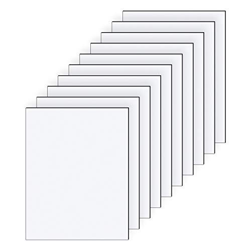 Aluverbundplatte 10 Stück Set 3-6 mm Aluminium Verbund Platte Weiß Materialstärke und Größe Wählbar (6mm, DIN A4 297x210mm) von Kartenmachen.de
