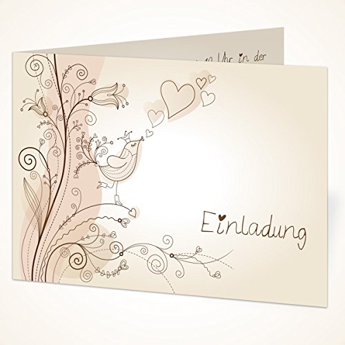Individuelle Hochzeitseinladung (20 Stück) Liebesbaum Einladung Hochzeit Einladungskarte von Kartenmachen.de
