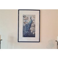 Pfau in Strass, Diamond-Painting Teilbereichen, Blauem Rahmen Pfau in Strass, Diamond-Painting Teilbereichen, Blauem Rahmen von KarterlundCo