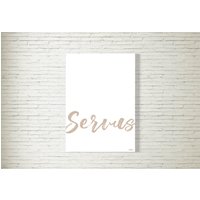 Poster Servus Brush Beige | Zuhause Geschenk Einzug Einweihung Heimat Familie Willkommen| Hello Modern Print Wohnung Poster Servus Brush Beige | Zuhause Geschenk Einzug Einweihung Heimat Familie Willkommen| Hello Modern Print Wohnung von KartlereiDesigns