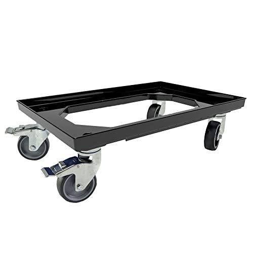 Karton EU Transportroller für Boxen 60 x 40 cm mit 2 Bremsen Schwarz und 4 Lenkrollen Rollwagen Euroboxen Eurobehälter Karton EU Transportroller für Boxen 60 x 40 cm mit 2 Bremsen Schwarz und 4 Lenkrollen Rollwagen Euroboxen Eurobehälter von Karton