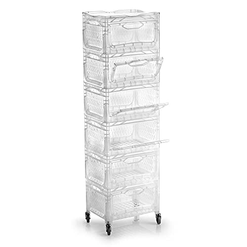 Karton Lagerkasten 400x300x1365 mm Transparent Karton Regalsystem Aufbewahrungsbox Behälter Box Kiste Kasten Kisten Mehrere Count Wohnen von Karton