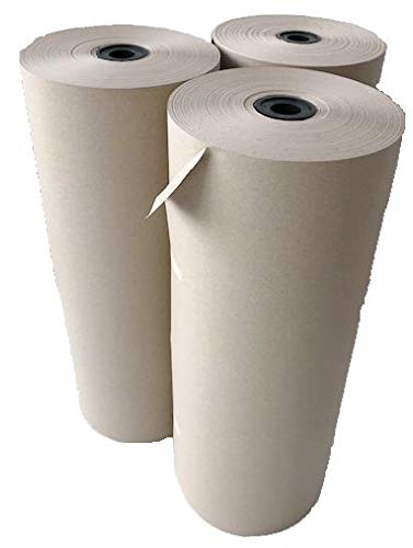 3 Rollen/ 30kg Schrenzpapier grau 50 cm breit - 80 gr/m² - Stopf-Papier Füll-Papier von Kartondealer