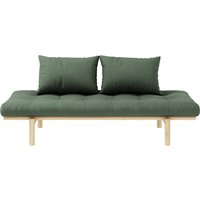 KARUP Design - Pace Daybed, Kiefer natur / olivgrün von Karup