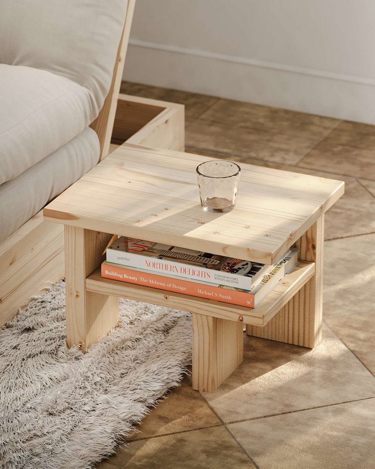 Karup Design Beistelltisch Japan Side Table, kompakt, stilvoll, funktional, Made in Europe, vielseitig einsetzbar, aus massivem FSC®-zertifiziertes Massivholz von Karup Design