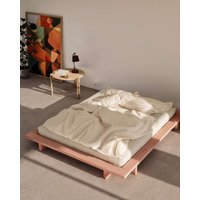 Karup Design Bettgestell "JAPAN BED, Futonbett, Bodenbett, Holzrahmen, Jugendbett, Holzbett", Massivholzbett mit Lattenrost, Kiefer massiv, Doppelbett ohne Kopfteil von Karup Design